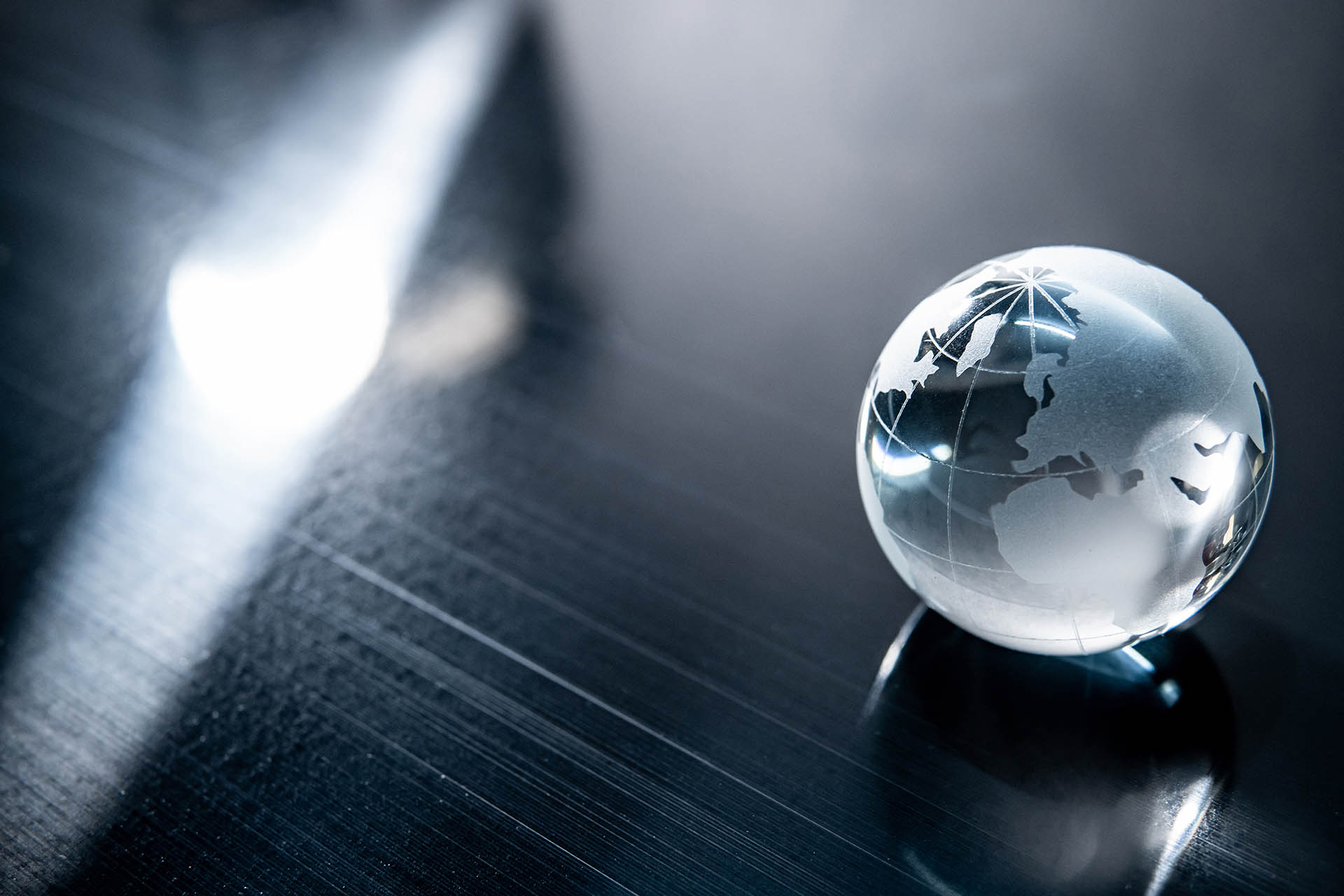 Glass sphere of the earth