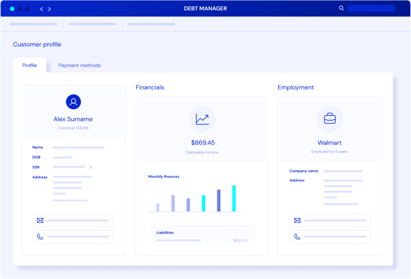 Gain insights to improve your debt collection and recovery strategies in real time